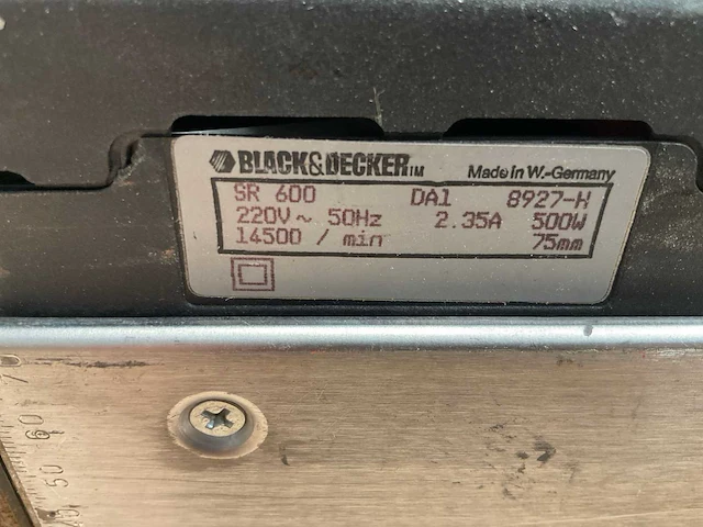 Black & decker sr 600 handschaafmachine - afbeelding 3 van  5