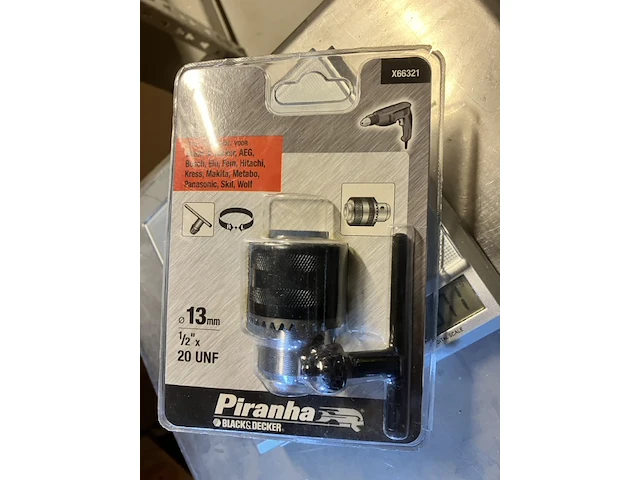 Black en decker boorkop met sleuteltje 13mm - afbeelding 4 van  5