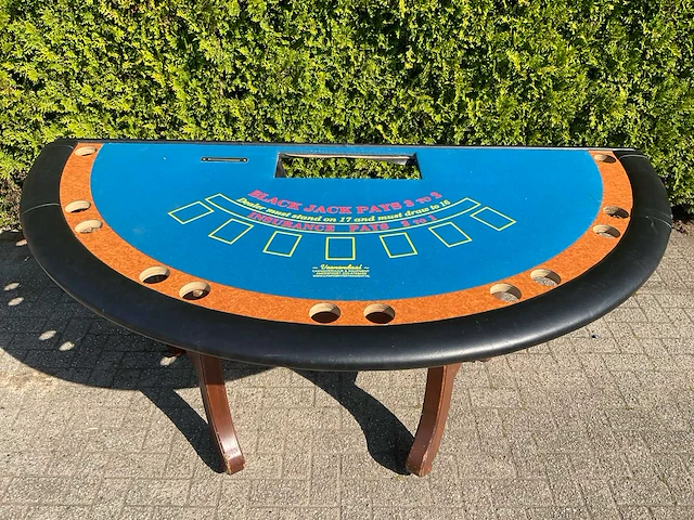 Black jack casino tafel - afbeelding 3 van  8