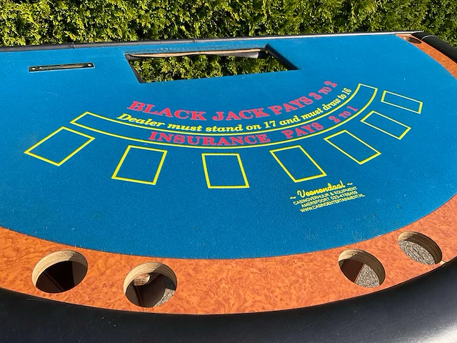 Black jack casino tafel - afbeelding 4 van  8
