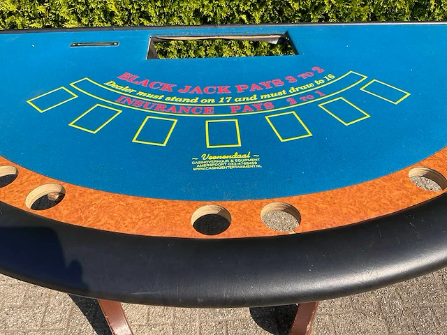 Black jack casino tafel - afbeelding 7 van  8