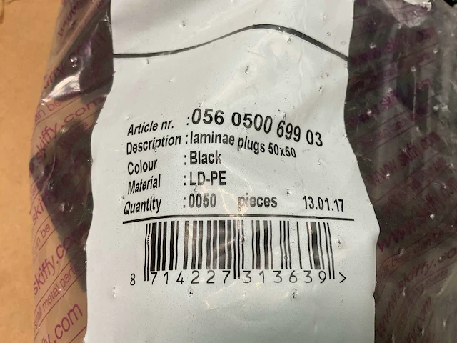 Black laminae plug (250x) - afbeelding 5 van  6