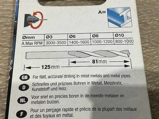 Black&decker - piranha hss-cnc - boren 9 mm (24x) - afbeelding 5 van  5
