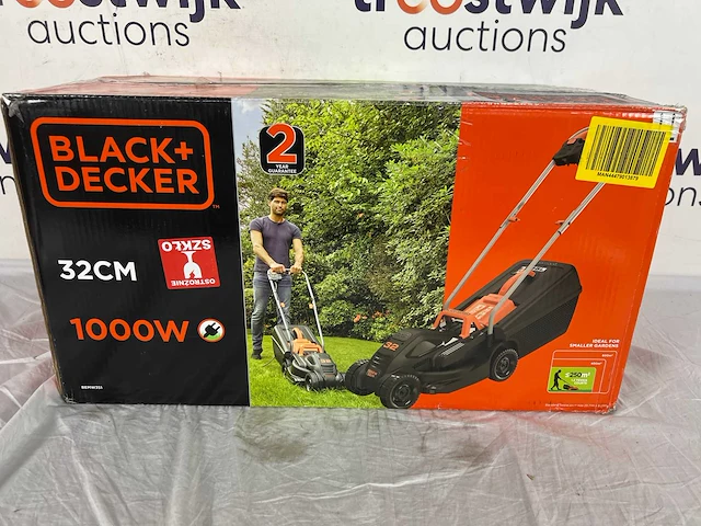 Black+decker bemw351-qs 1000w elektrische grasmaaier - afbeelding 2 van  2