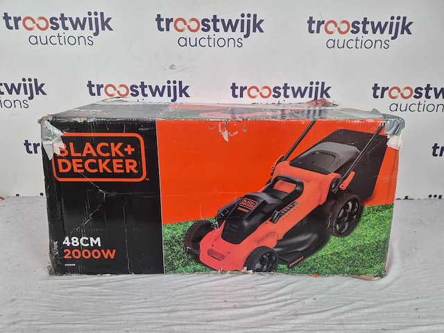 Black+decker lm2000-qs grasmaaier - 2000w - 48cm - afbeelding 2 van  4