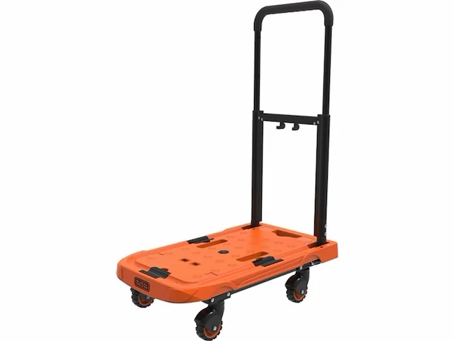 Black+decker opvouwbare rolwagen/transportwagenmax. 90 kg in hoogte verstelbare handgreep - afbeelding 1 van  6