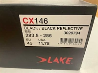 Blake cx146 wielrenschoenen reflecterend zwart maat 45 - afbeelding 3 van  3