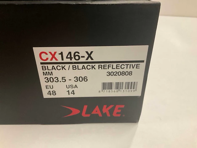 Blake cx146 wielrenschoenen reflecterend zwart maat 48 - afbeelding 3 van  3