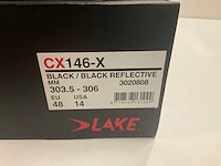 Blake cx146 wielrenschoenen reflecterend zwart maat 48 - afbeelding 3 van  3