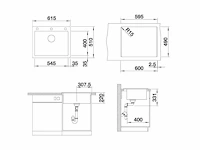 Blanco 525953 pleon 6 spoelbak - afbeelding 2 van  4