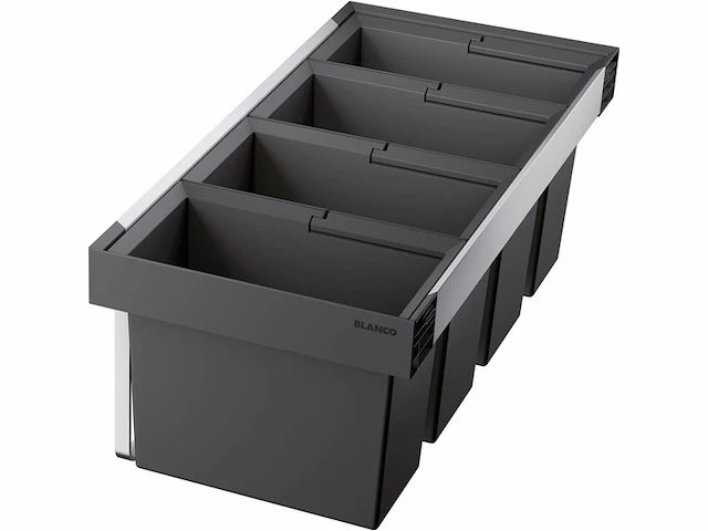 Blanco flexon ii low 90/4 afvalemmer voor 90 cm brede onderkasten 3 x 19 liter en 1 x 16 liter - afbeelding 1 van  6
