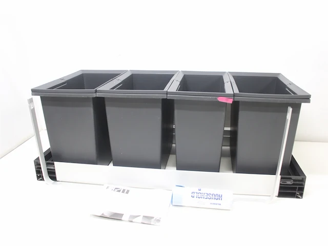 Blanco flexon ii low 90/4 afvalemmer voor 90 cm brede onderkasten 3 x 19 liter en 1 x 16 liter - afbeelding 5 van  6