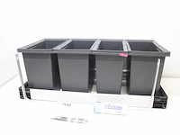 Blanco flexon ii low 90/4 afvalemmer voor 90 cm brede onderkasten 3 x 19 liter en 1 x 16 liter - afbeelding 5 van  6