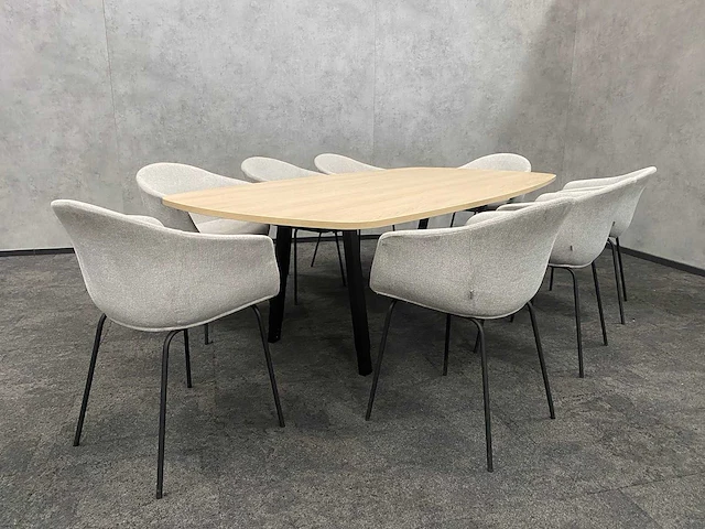 Blatt/ vitra joyn - 8 persoons design set 240x120 - afbeelding 9 van  16