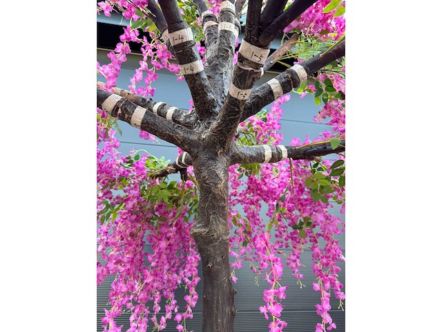 Blauwe regen kunstboom - afbeelding 3 van  11