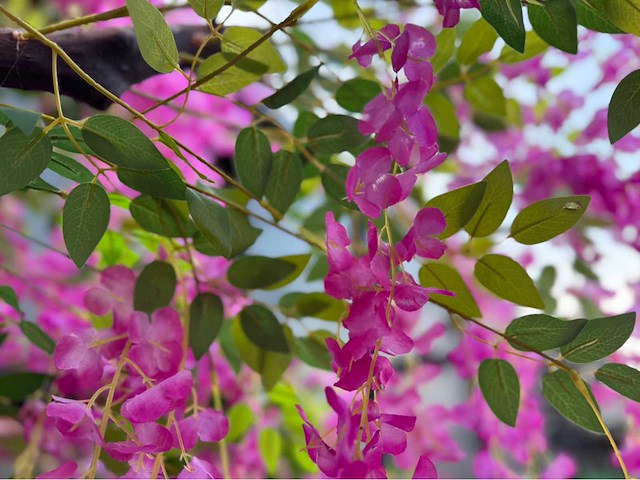 Blauwe regen kunstboom - afbeelding 9 van  11