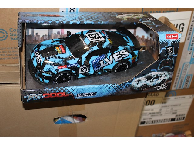 Blauwe speelauto zonder afstandbediening - afbeelding 3 van  3