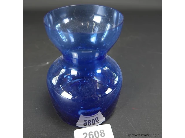 Blauwglazen vaas - afbeelding 2 van  5