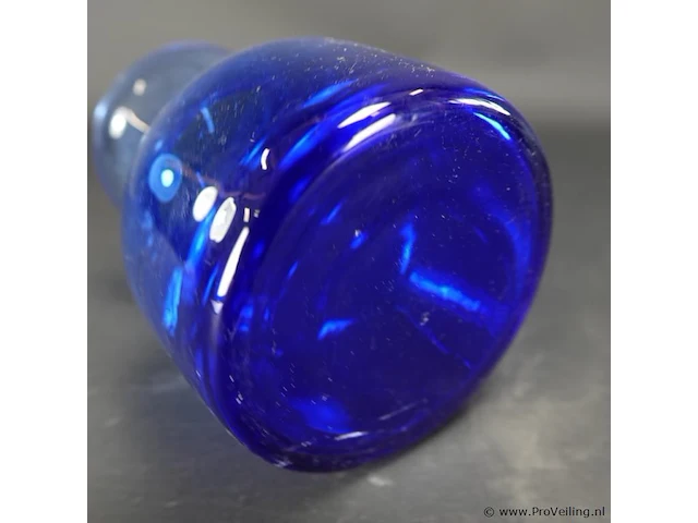 Blauwglazen vaas - afbeelding 5 van  5