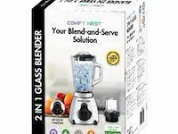 Blender smootiemaker/ice-crusher met glasbeker - afbeelding 2 van  6