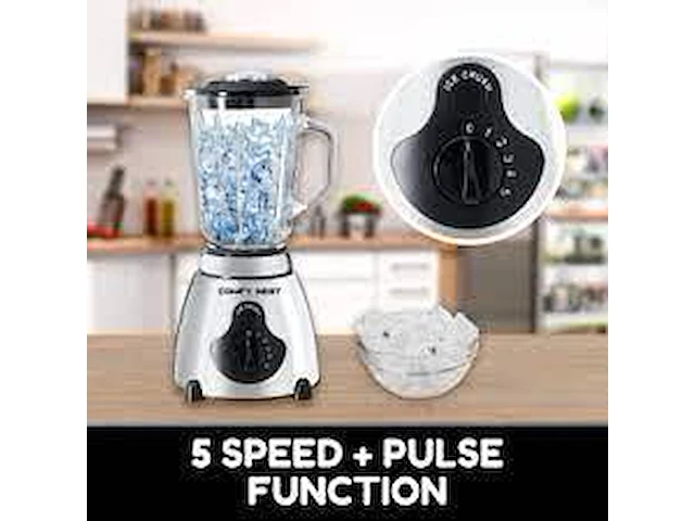Blender smootiemaker/ice-crusher met glasbeker - afbeelding 4 van  6