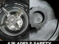 Blender smootiemaker/ice-crusher met glasbeker - afbeelding 6 van  6