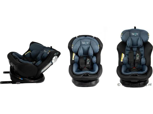Blij'r autostoel model maja kleur lucas blauw - 3 stuks - afbeelding 2 van  10
