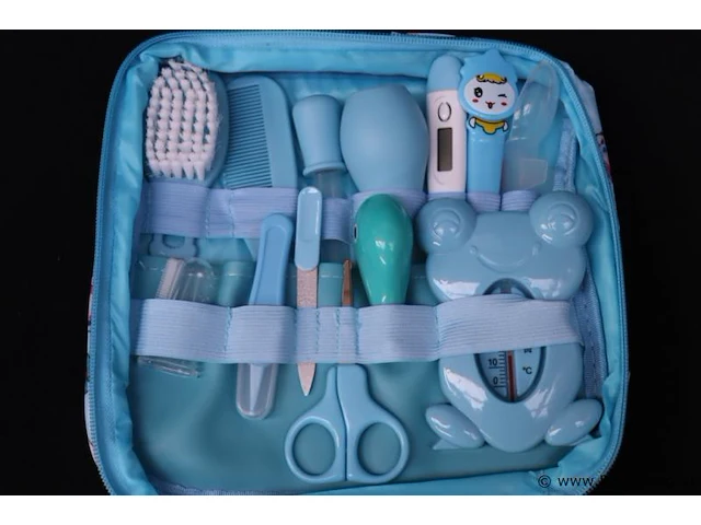 Blij'r baby verzorging set in etui - 6 delig - blauw - type ts-003 - 10 stuks - afbeelding 2 van  7