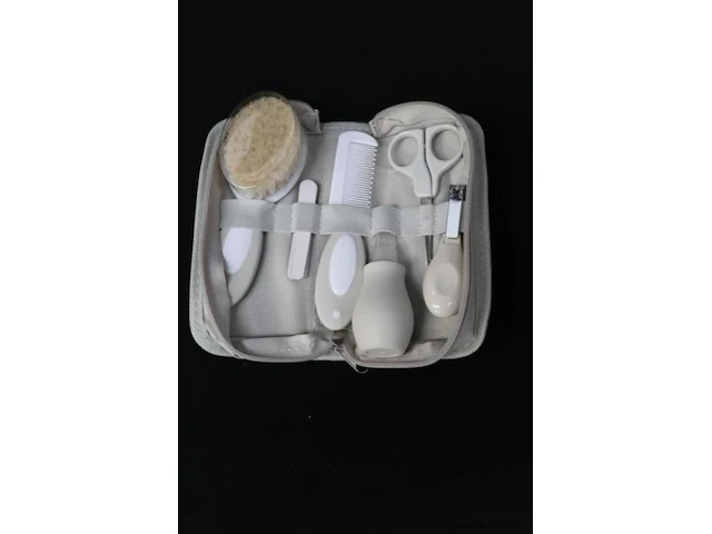 Blij'r baby verzorging set in etui - 6 delig - grijs - type ts-001 - 5 stuks - afbeelding 1 van  4
