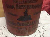 Blikken doos hollandse stoom koffiebranderij - afbeelding 2 van  4
