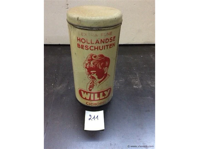 Blikken doos willy - afbeelding 1 van  2