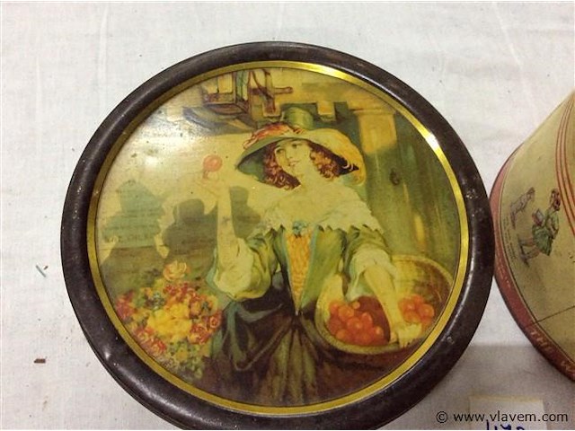 Blikken dozen 2stuks - afbeelding 2 van  3