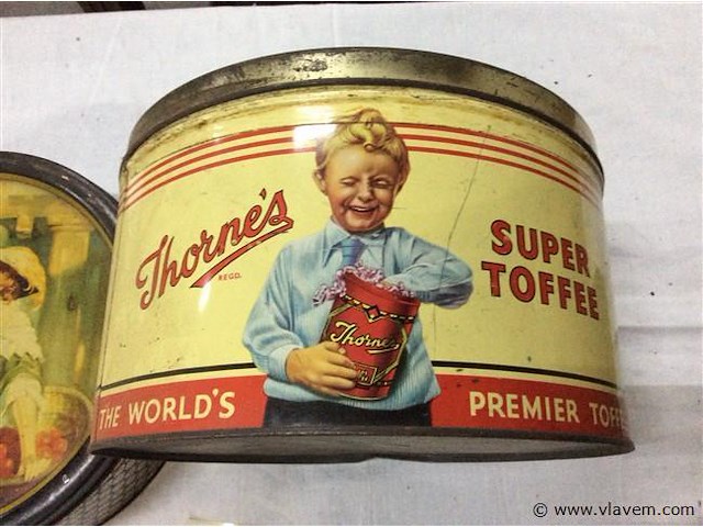 Blikken dozen 2stuks - afbeelding 3 van  3