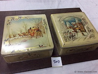 Blikken dozen 2stuks - afbeelding 1 van  3