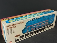 Blikken vintage mf 804 international express friction locomotive - afbeelding 5 van  5