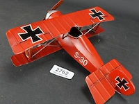 Blikken vliegtuig de red baron - afbeelding 1 van  5