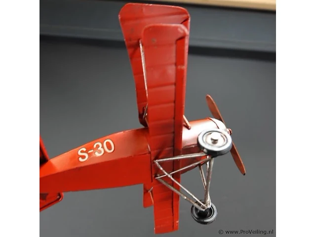 Blikken vliegtuig de red baron - afbeelding 5 van  5