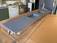 Bliss cargo 300x2x45 cm quartz grijs xxl wastafelblad - afbeelding 5 van  8