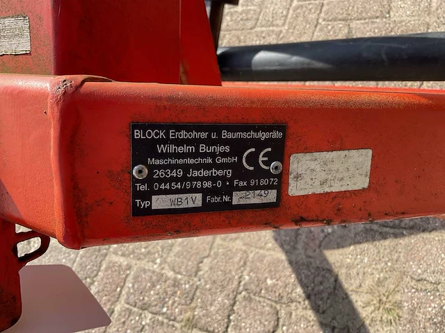 Block erdbohrer wb1v grondboor - afbeelding 5 van  9