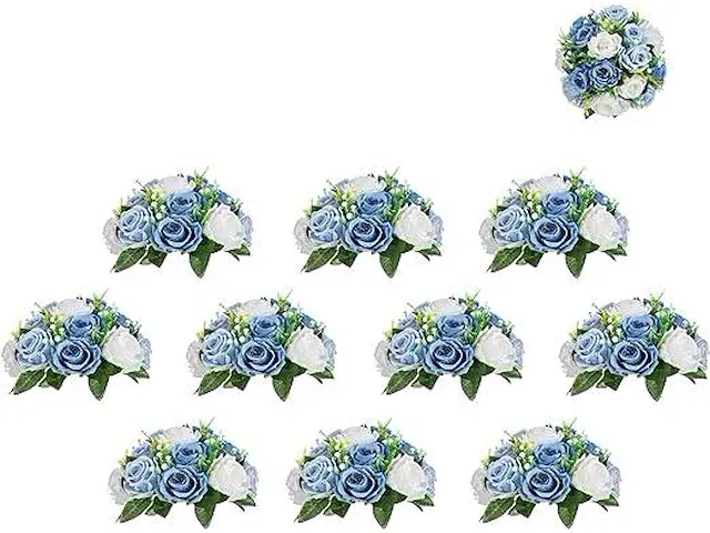Bloem centerpieces voor tafels bruiloft - afbeelding 1 van  4
