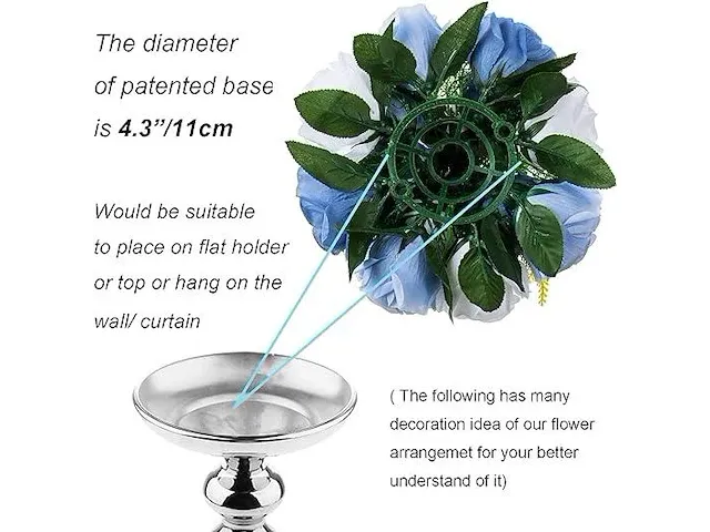 Bloem centerpieces voor tafels bruiloft - afbeelding 3 van  4