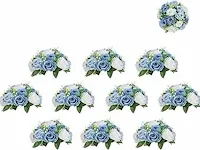 Bloem centerpieces voor tafels bruiloft - afbeelding 1 van  4
