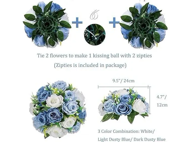Bloem centerpieces voor tafels bruiloft - afbeelding 4 van  4