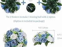 Bloem centerpieces voor tafels bruiloft - afbeelding 4 van  4
