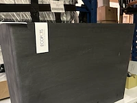 Bloembak 60x26x40 ecopots, paris, antraciet - afbeelding 3 van  3