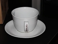 Bloempot koffiekop en schotel xl. - afbeelding 2 van  2