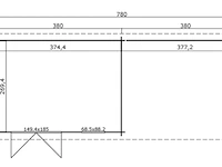 Blokhut outdoor life, aida, 760x275 cm - afbeelding 2 van  5