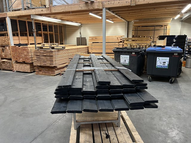 Blokhut profiel, zwart gespoten - afbeelding 1 van  6