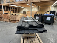 Blokhut profiel, zwart gespoten - afbeelding 1 van  6