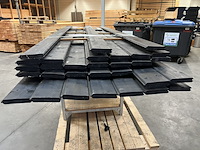 Blokhut profiel, zwart gespoten - afbeelding 2 van  6